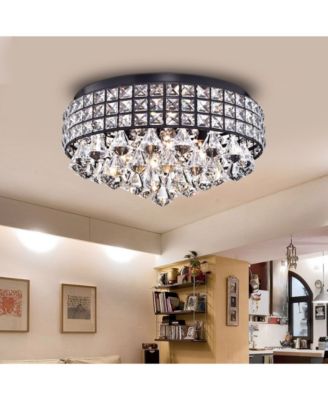Cuddy 18" 4-Light Indoor Flush Mount Chandelier with Light Kit