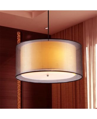 Jonah 18" 3-Light Indoor Pendant Lamp with Light Kit