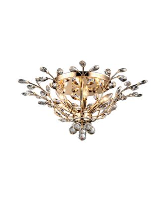 Ava 12" 6-Light Indoor Flush Mount Chandelier with Light Kit