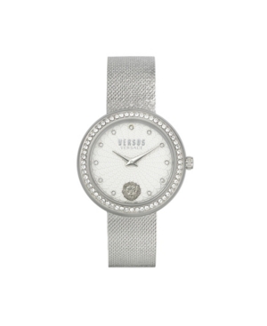 image of Versus by Versace Women-s Lea Silver Tone Stainless Steel Bracelet Watch 35mm
