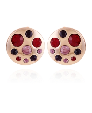 image of T Tahari Women-s Fashionable Florals Button Clip on Earring