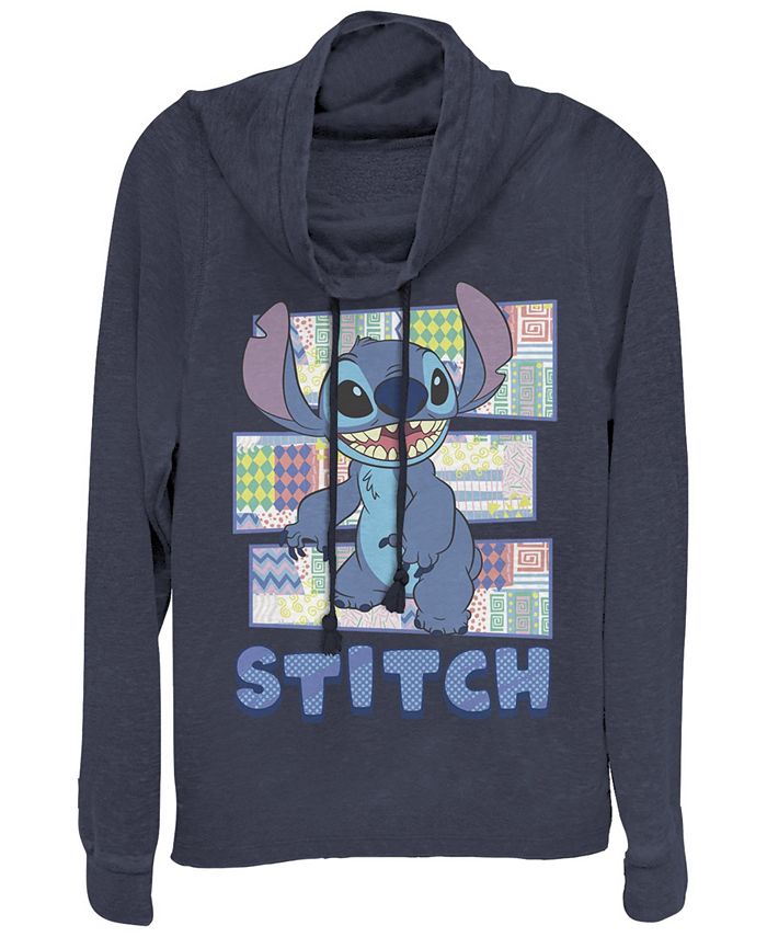 Fifth Sun Juniors Disney Stitch Character Shirt with Pattern Fleece ...