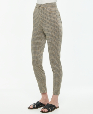 image of Vanilla Star Juniors- Pull-On Plaid High Rise Jeggings