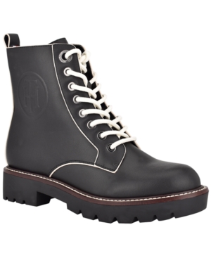 image of Tommy Hilfiger Lamiz Lug Sole Booties Women-s Shoes