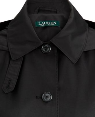 Lauren Ralph Lauren Womens Hooded A-Line Raincoat - Macy's