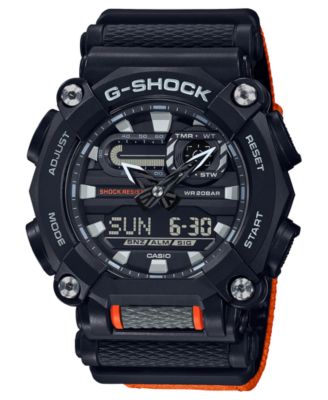 g shock black orange