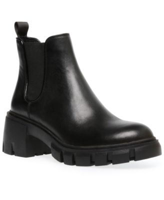 steve madden black boots womens