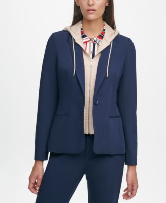 Tommy Hilfiger Hooded Blazer Macy s