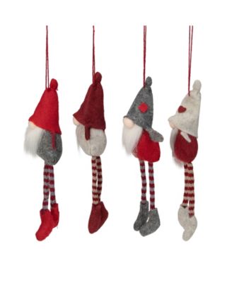 Plush Gnome Christmas Ornaments