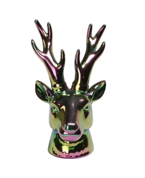 Northlight Rainbow Electroplated Deer Head Christmas Decoration