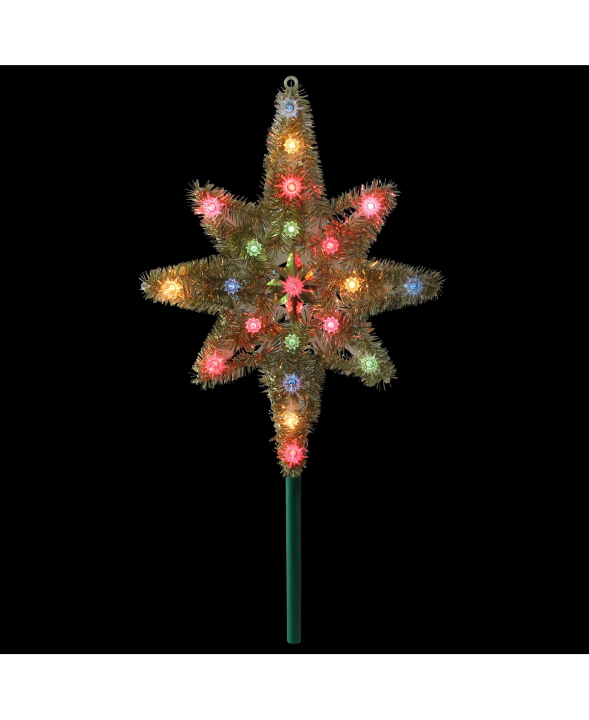 Northlight Lighted Gold Tone Star Of Bethlehem Christmas Tree Topper