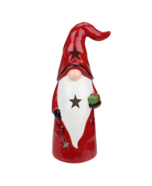 Northlight 10 Ceramic Christmas Star Gnome Tealight Candle Holder