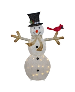 Northlight Led Lighted Snowman with Top Hat Christmas Outdoor Decoration