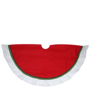 Northlight Contemporary Christmas Tree Skirt In Red