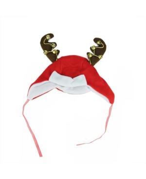 Northlight and Reindeer Antlers Unisex Adult Christmas Trapper Hat Costume Accessory