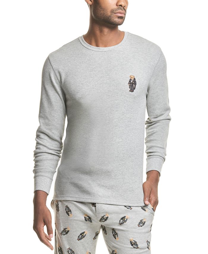 Polo Ralph Lauren Men's Polo Bear Waffle-Knit Pajama Shirt & Reviews -  Pajamas & Robes - Men - Macy's