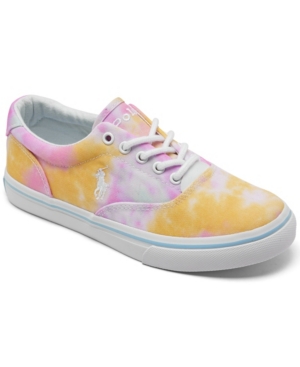 image of Polo Ralph Lauren Big Girls Tie-dye Thornton Casual Sneakers from Finish Line