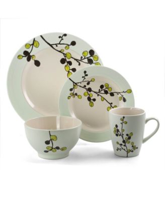 Retro Bloom 16 Pc. Dinnerware Set, Service for 4