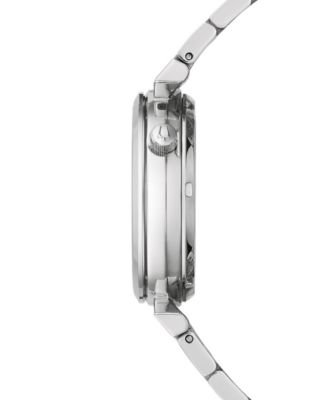 Women's Automatic Classic Regatta Diamond-Accent Stainless Steel Bracelet Watch 32.2mm