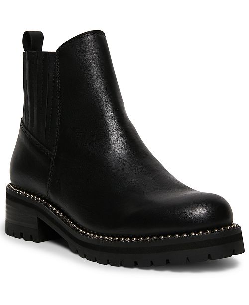 Steve Madden Women S Gale Studded Lug Sole Booties Reviews Boots Shoes Macy S