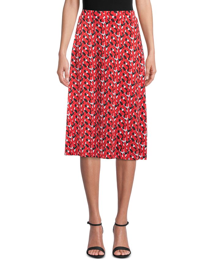 Kasper Petite Printed A-Line Midi Skirt & Reviews - Wear to Work ...
