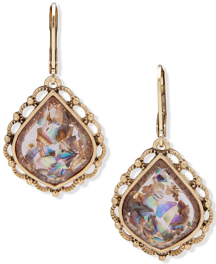 lonna & lilly - Gold-Tone Stone Drop Earrings