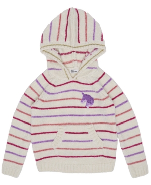 image of Epic Threads Little Girls Unicorn Graphic Hooded Knit Sweater