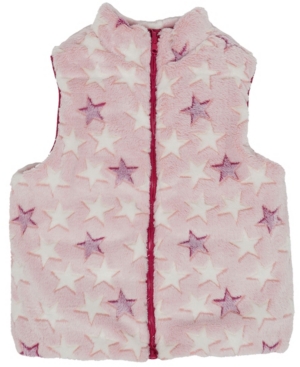 image of Epic Threads Big Girls Shiny & Faux Fur Reversible Vest