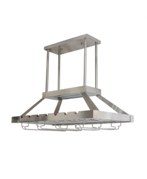 Elegant Designs 2 Light Led Overhead Wine Rack