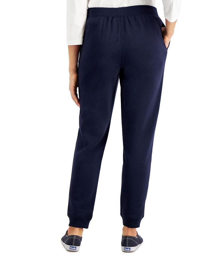 Karen Scott Fleece Jogger Pants, Created for Macy's - Macy's