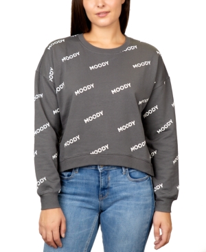image of Rebellious One Juniors- Moody Graphic Sweatshirt
