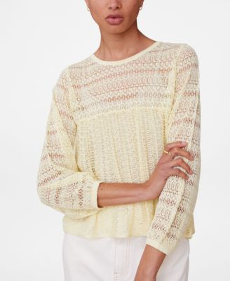 openwork knit top