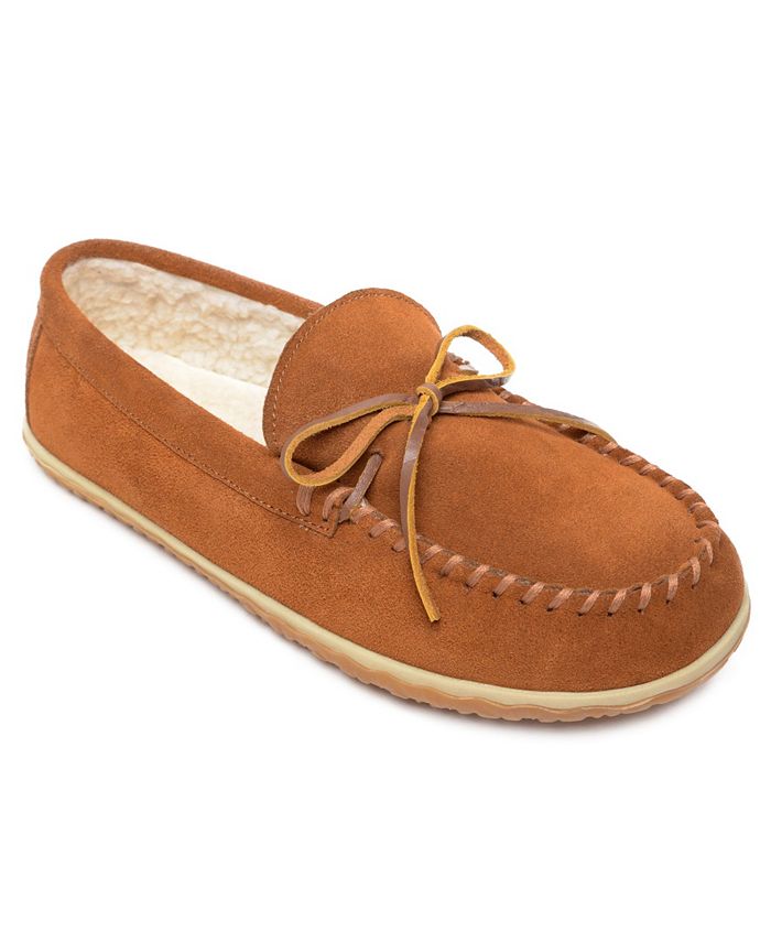 Guide Gear Mens Moccasin Slippers Suede Chukka Indoor and Outdoor Bedroom Mens House Slippers 