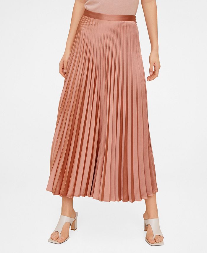 MANGO Women's Pleated Midi Skirt Macy's