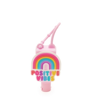 image of Love 2 Design Little and Big Girls Positive Rainbow Hand Sanitizer Holder with Gel