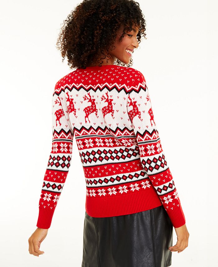 women reindeer sweater