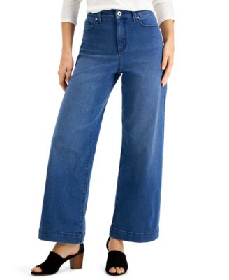 Style & Co - Wide-Leg Tummy-Control Jeans