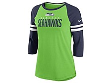 Nike Seattle Seahawks Women's Three-Quarter Sleeve Raglan Shirt