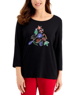 macys womens holiday tops