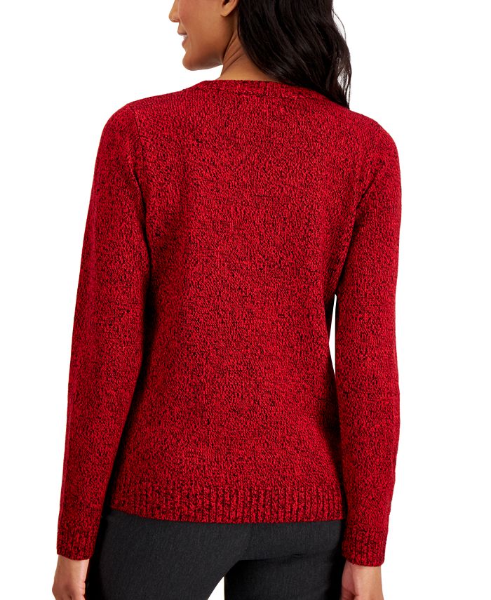Karen Scott Sequined Snowflake Sweater, Regular & Petite Sizes, Created ...