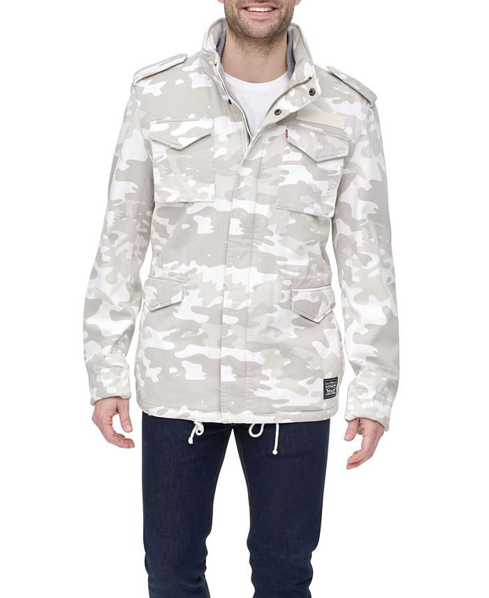 Levi's Men's Sherpa Lined Stand Collar Military Jacket, Created for Macy's  & Reviews - Coats & Jackets - Men - Macy's