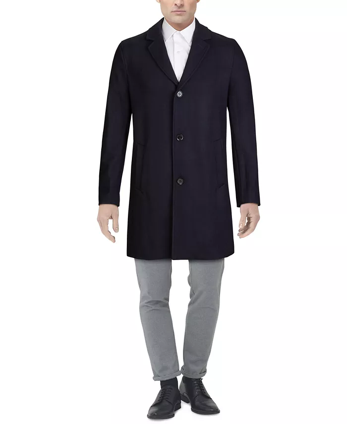 Men's Melton Classic-Fit Topcoat - thumbnail 7
