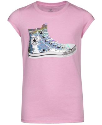 pink converse shirt
