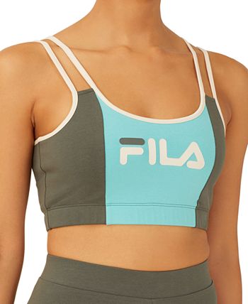 Fila Women's Download Logo-Print Sports Bra - Macy's