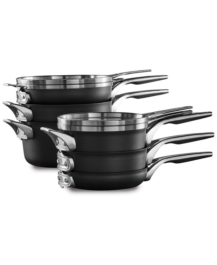 Crate&Barrel Calphalon ® Signature 10-Piece Stainless Steel Cookware Set  with Double Bonus