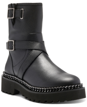 image of Vince Camuto Women-s Messtia Buckle Lug Sole Booties Women-s Shoes