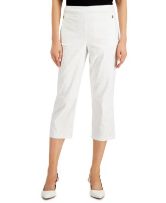 macy's white capri pants