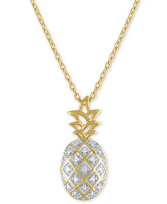 Diamond pineapple deals pendant