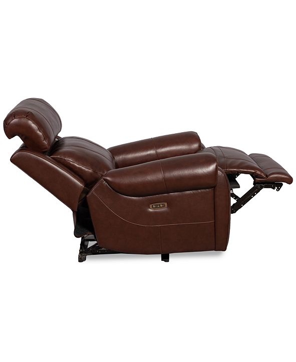 Furniture Orlyn Leather Power Recliner, Created for Macy's & Reviews