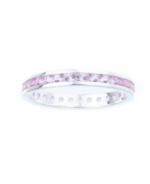 Channel-set Gemstone Ring in Sterling Silver